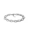 Italian Silver Open Links Bracelet