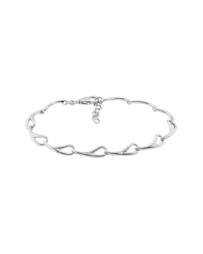 ITALIAN SILVER ITALIAN SILVER OPEN LINKS BRACELET