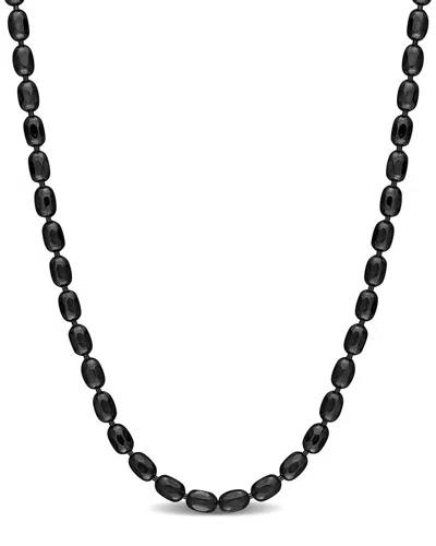 Italian Silver Oval Ball Chain Necklace
