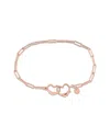 Italian Silver Paperclip Link Bracelet
