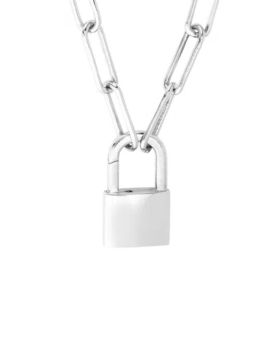 Italian Silver Pendant Necklace In Metallic