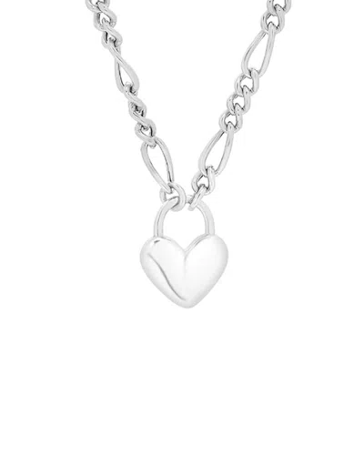 Italian Silver Pendant Necklace In Gray