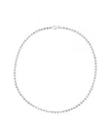 Italian Silver Round Moon Cut Bead Bracelet