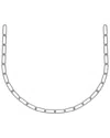 Italian Silver Rectangle Link Necklace