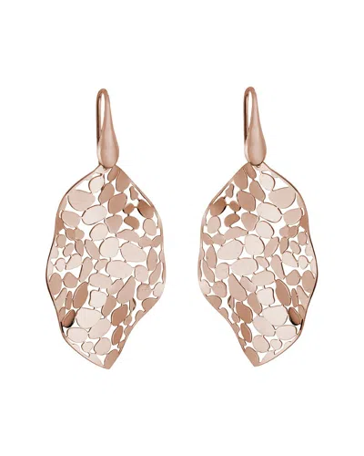 ITALIAN SILVER ROSE GOLD OVER ITALIAN SILVER EARRINGS
