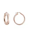 Italian Silver Rose Gold Vermeil Earrings