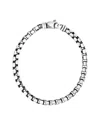 Italian Silver Round Box Chain Bracelet