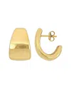 Italian Silver Semi Hoops