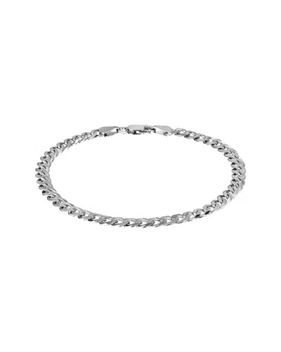 Italian Silver Silver 5.5mm Comfort Curb Chain In Metallic