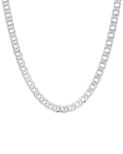 Italian Silver Silver 7.8mm Flat Miami Cuban Chain In Metallic