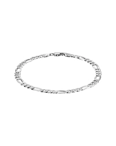 Italian Silver Silver 7mm Figaro Chain In Metallic