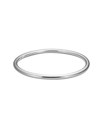 Italian Silver Silver Bangle In Transparent