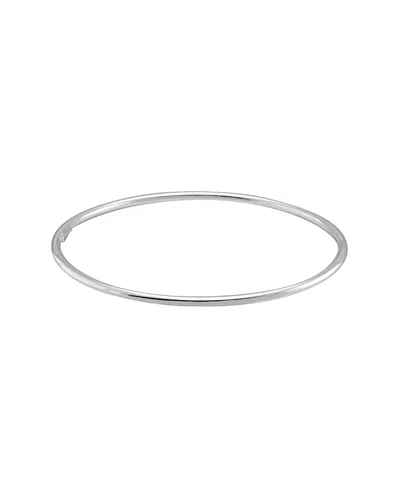 Italian Silver Silver Bangle In Metallic