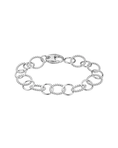 Italian Silver Silver Bracelet In White