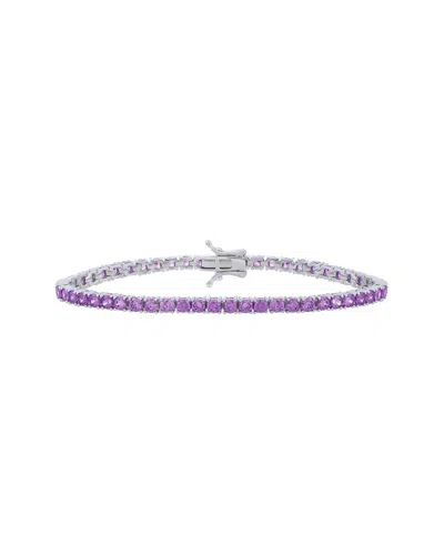 Italian Silver Silver Cz Tennis Bracelet