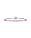 Italian Silver Silver Cz Tennis Bracelet