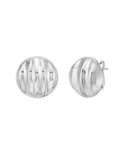 Italian Silver Silver Earrings In Metallic
