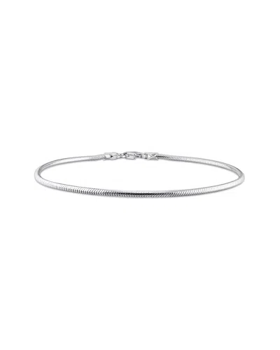 Italian Silver Snake Chain Bracelet In Neutral