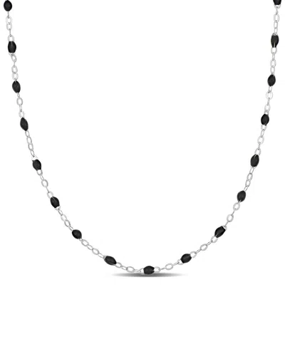 Italian Silver Station Necklace