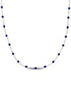 Italian Silver Station Necklace