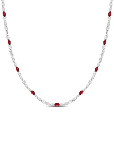 Italian Silver Station Necklace