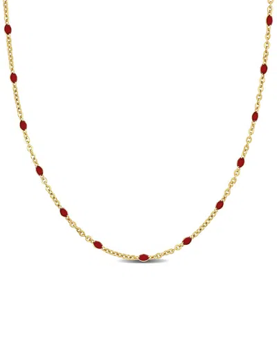 Italian Silver Station Necklace