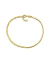 Italian Silver Wheat Link Chain Bracelet