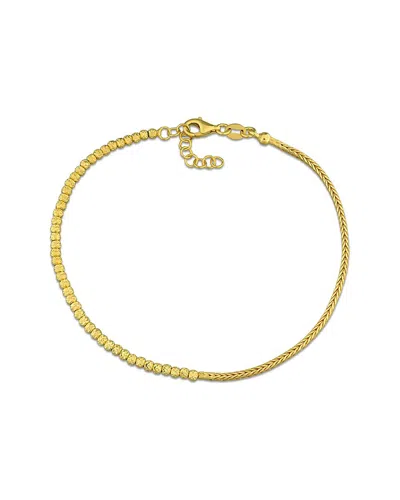 Italian Silver Wheat Link Chain Bracelet