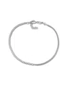 Italian Silver Wheat Link Chain Bracelet
