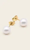 Italic 14k Gold Classic Pearl Studs