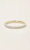Italic 14k Solid Gold Diamond Eternity Band