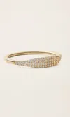 Italic 14k Solid Gold Diamond Micro Pavé Signet Ring