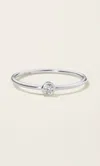 Italic 14k Solid Gold Diamond Solitaire Bezel Ring