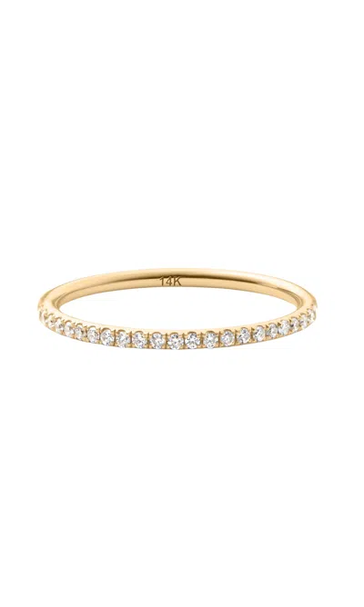 Italic 14k Solid Gold Petite Diamond Eternity Band