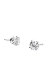 Italic 18k Solid White Gold Dalton Diamond Solitaire Studs