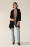 Italic Amara Cashmere Wrap In Black