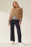 Italic Amara Cashmere Wrap In Camel