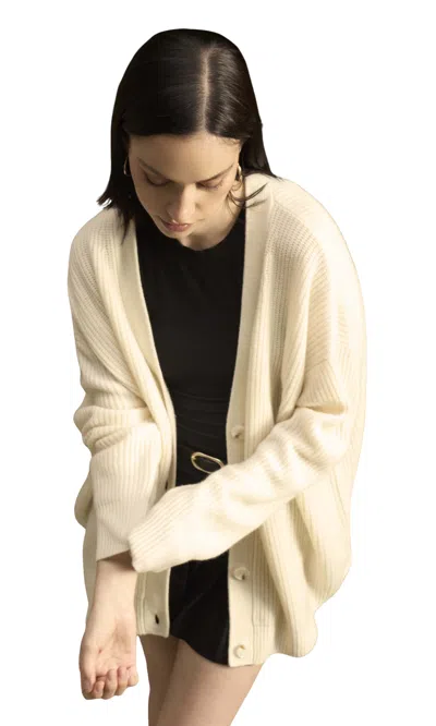 Italic Billie Chunky Boyfriend Cashmere Cardigan