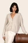 Italic Billie Chunky Cropped Cashmere Cardigan In Neutral
