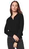 Italic Camila Airy Cashmere Collared Sweater