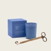 Italic Candle And Wick Trimmer Set In Blue
