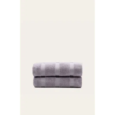 Italic Capri Bath Towel Set In Purple