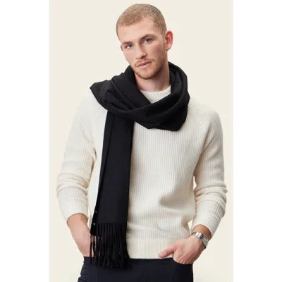 Italic Casey Cashmere Scarf In Black