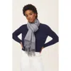 Italic Casey Cashmere Scarf In Heather Grey