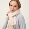 Italic Casey Cashmere Scarf In Ivory