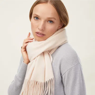 Italic Casey Cashmere Scarf In Ivory