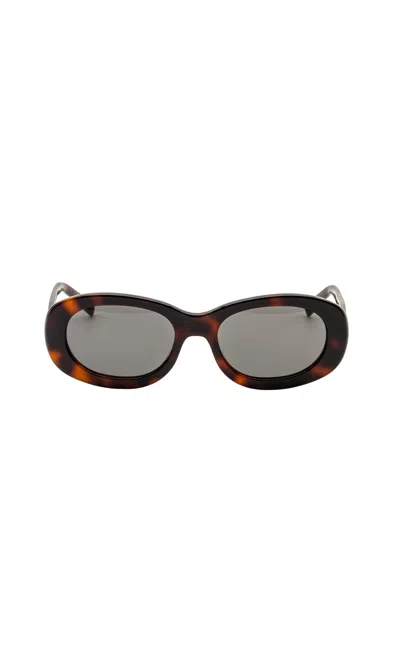 Italic Celeste Oval Italian Acetate Sunglasses In Multi