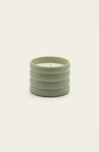 Italic Ceramic Candle In Green