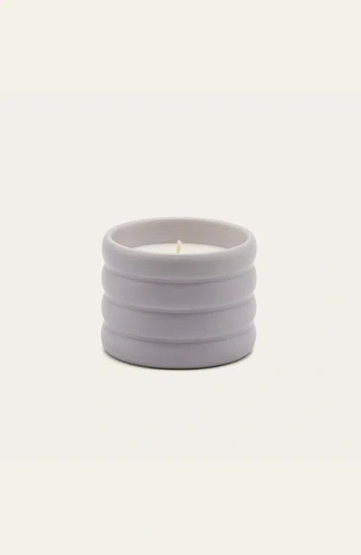 Italic Ceramic Candle In Purple