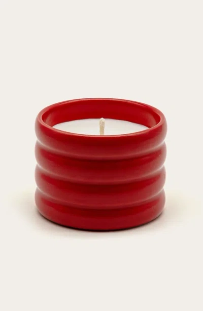 Italic Ceramic Candle In Spiced Rosa